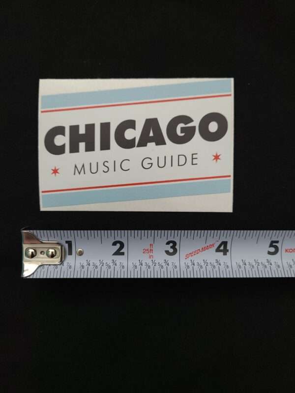 Chicago Music Guide Logo Sticker 1