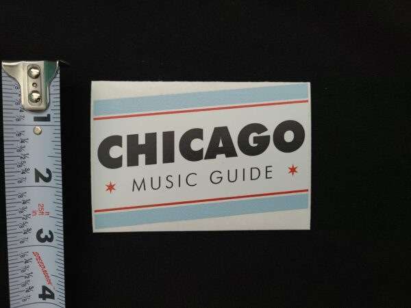 Chicago Music Guide Logo Sticker 2
