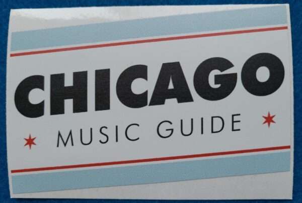 Chicago Music Guide Logo Sticker